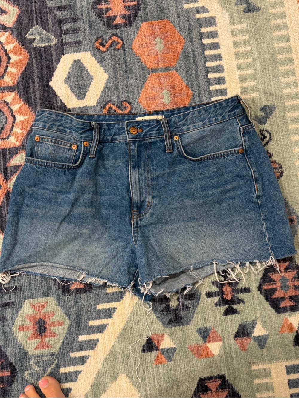 Madewell Vintage Blue Denim Cutoff Shorts